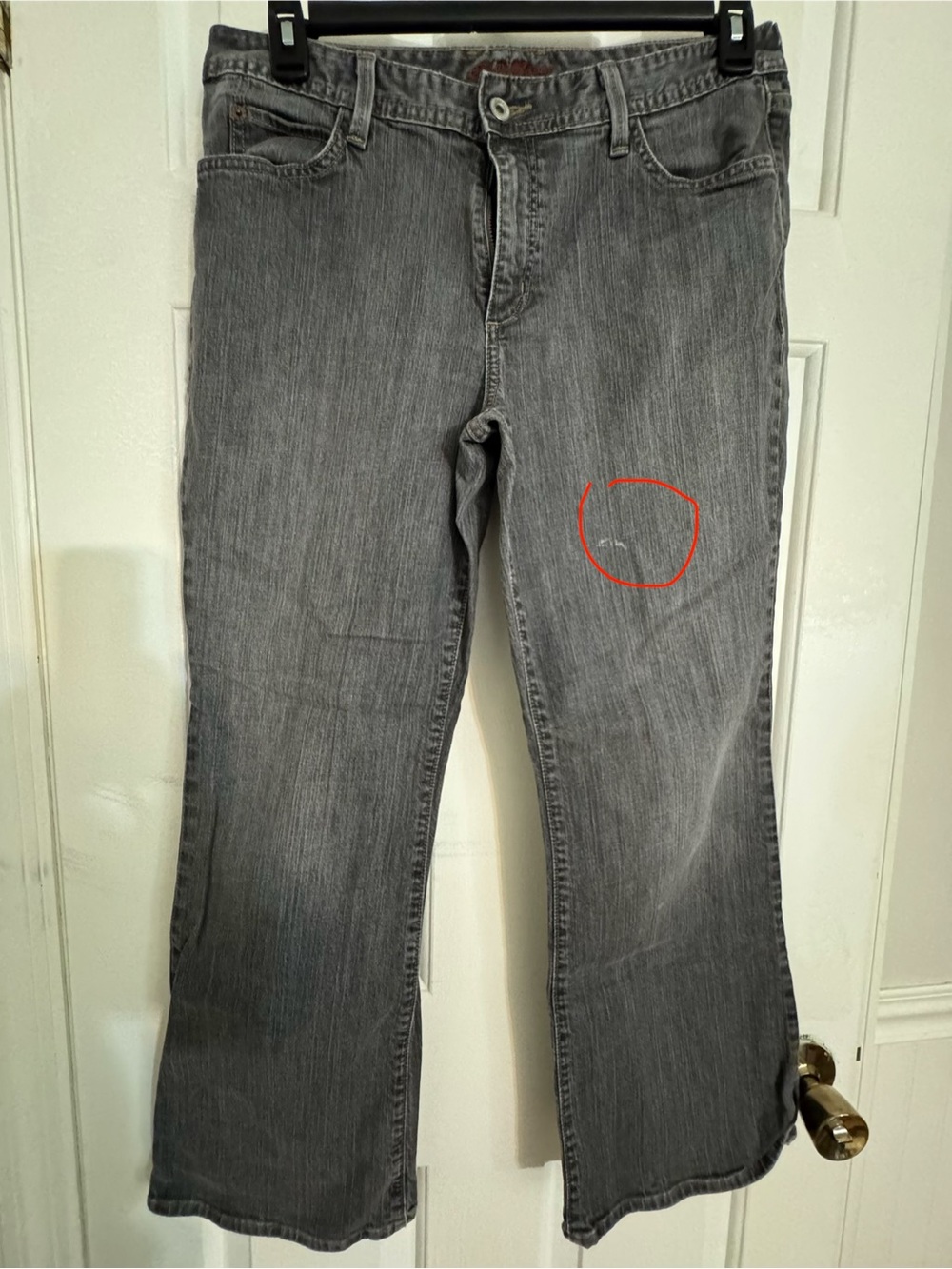 Eddie Bauer Gray Wide Leg Jeans